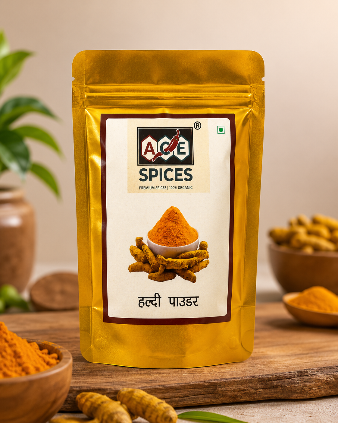 ACE Spices Turmeric Powder (Haldi Powder) | 100% Pure & Natural