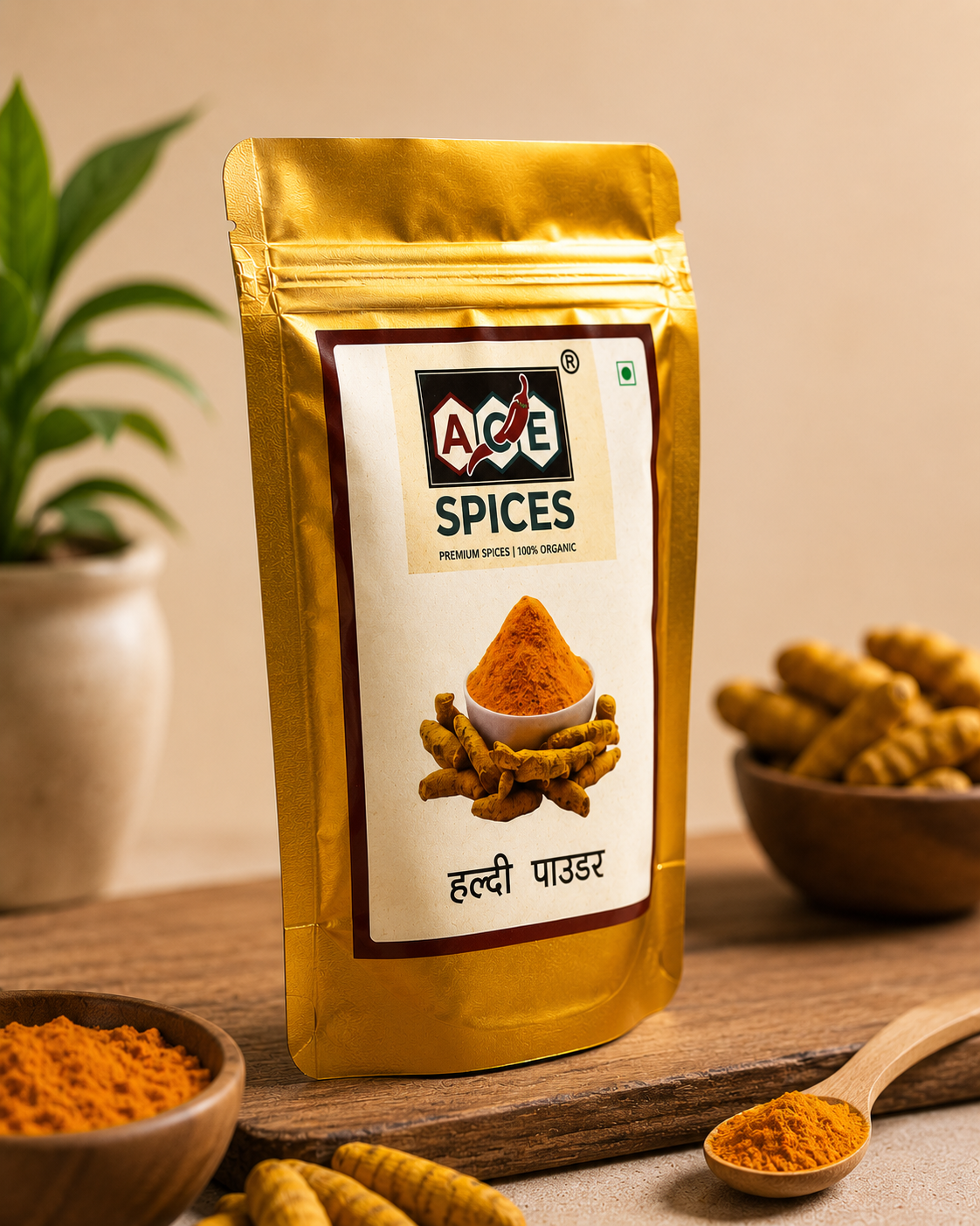 ACE Spices Turmeric Powder (Haldi Powder) | 100% Pure & Natural