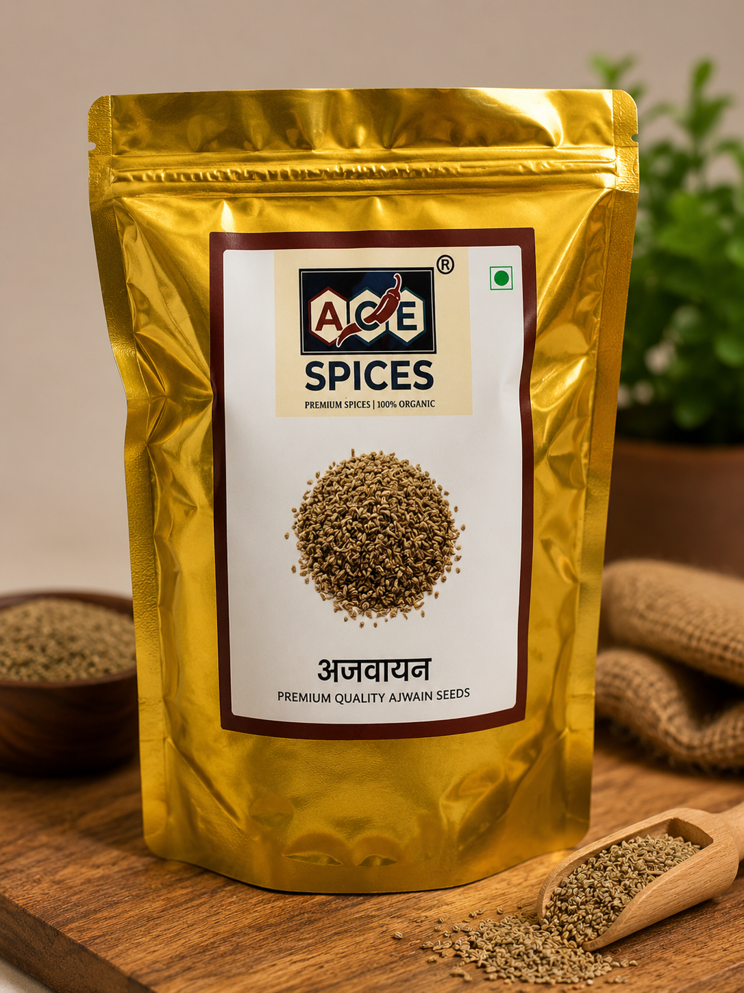 ACE Spices Ajwain (Carom Seeds) | Premium Quality | 100% Natural