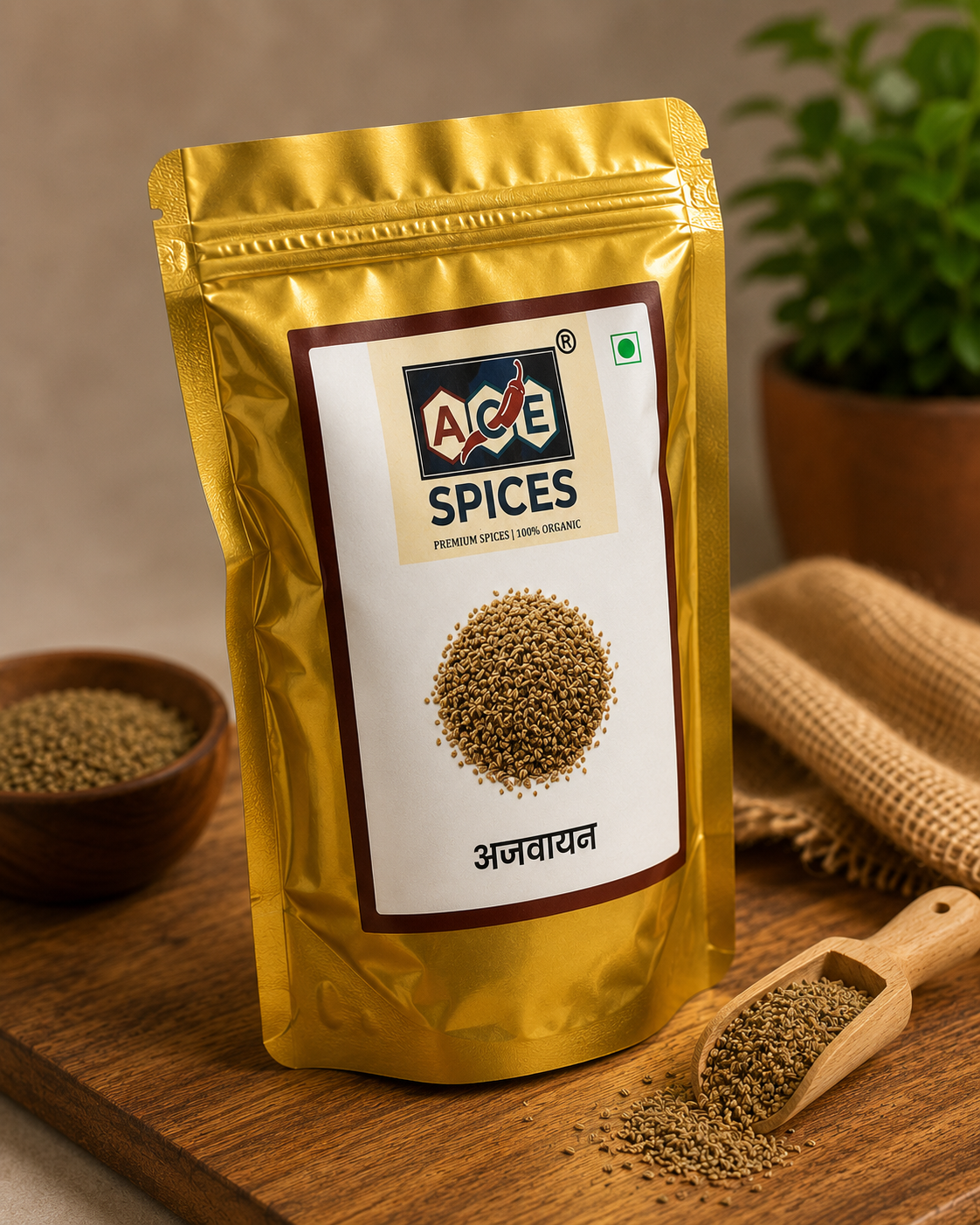 ACE Spices Ajwain (Carom Seeds) | Premium Quality | 100% Natural