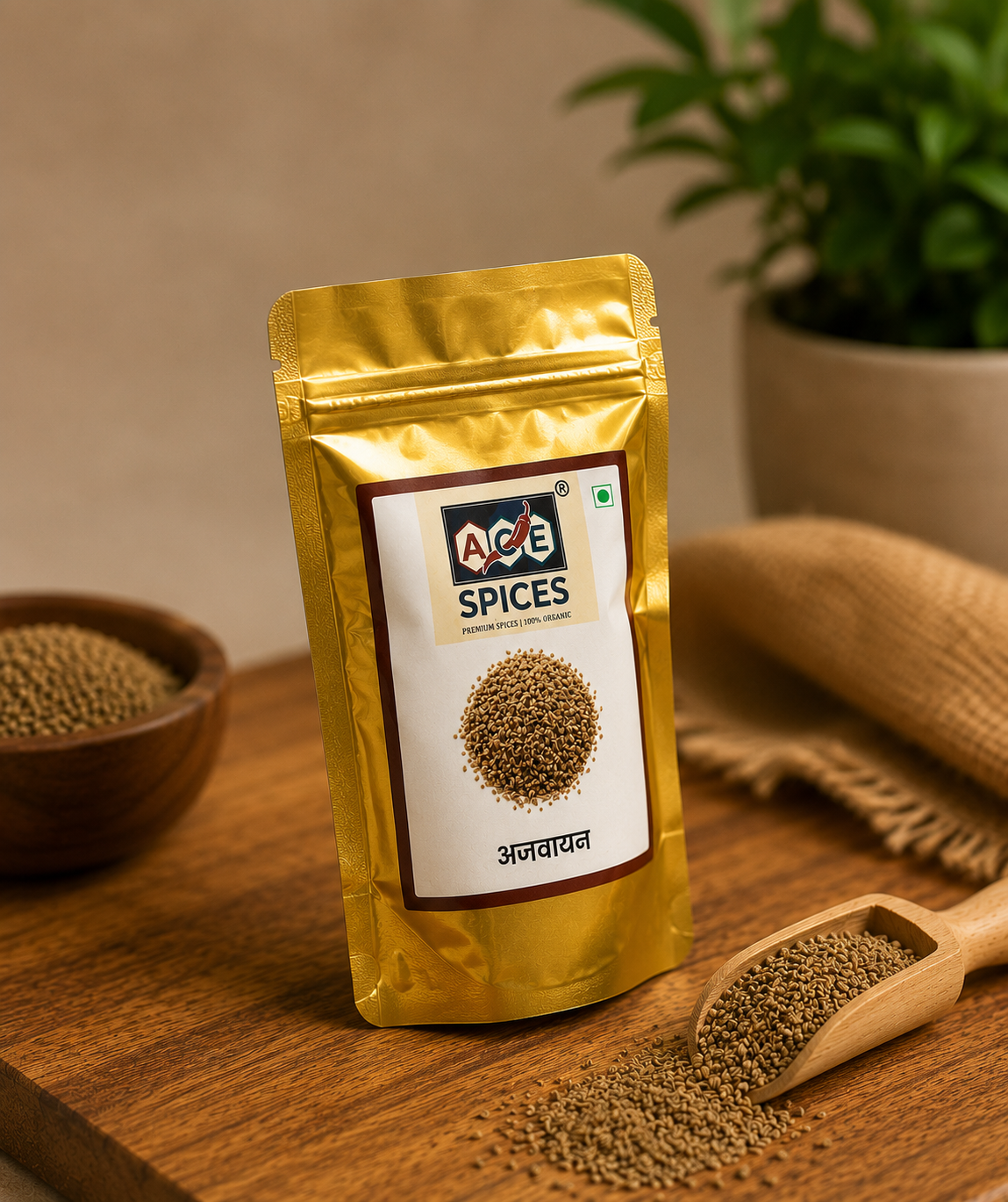 ACE Spices Ajwain (Carom Seeds) | Premium Quality | 100% Natural