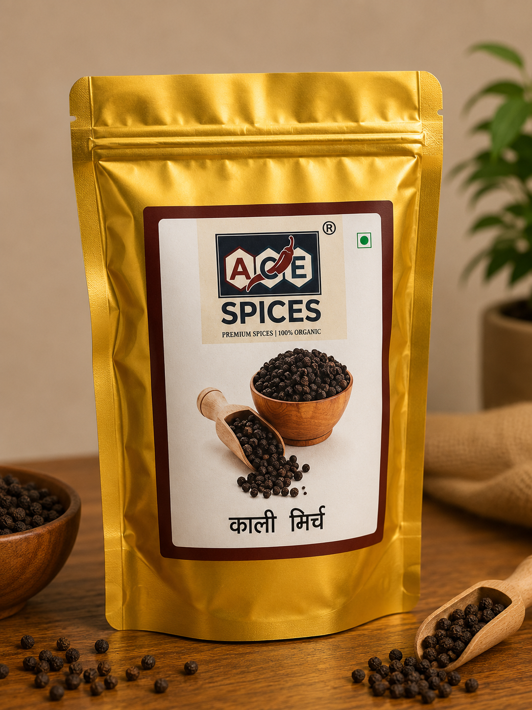 ACE Spices Black Pepper (Kali Mirch Whole) | Premium Quality | 100% Natural