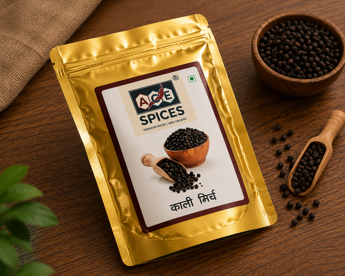 ACE Spices Black Pepper (Kali Mirch Whole) | Premium Quality | 100% Natural