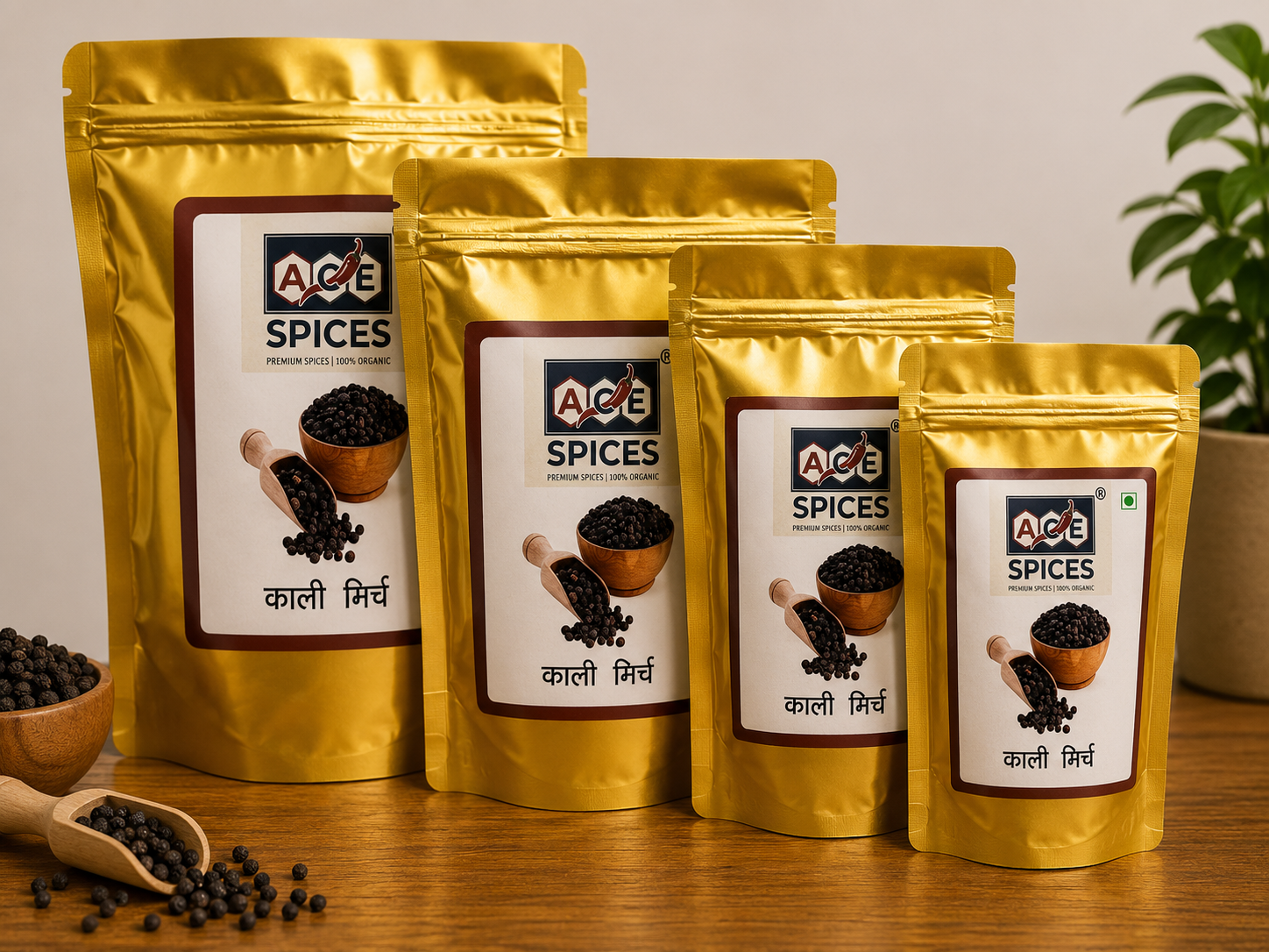 ACE Spices Black Pepper (Kali Mirch Whole) | Premium Quality | 100% Natural