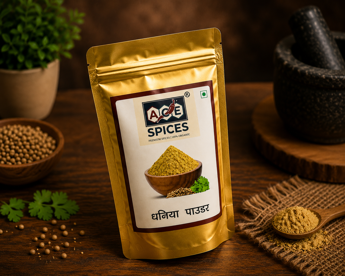 ACE Spices Coriander Powder (Dhaniya Powder) | Premium Quality | 100% Natural