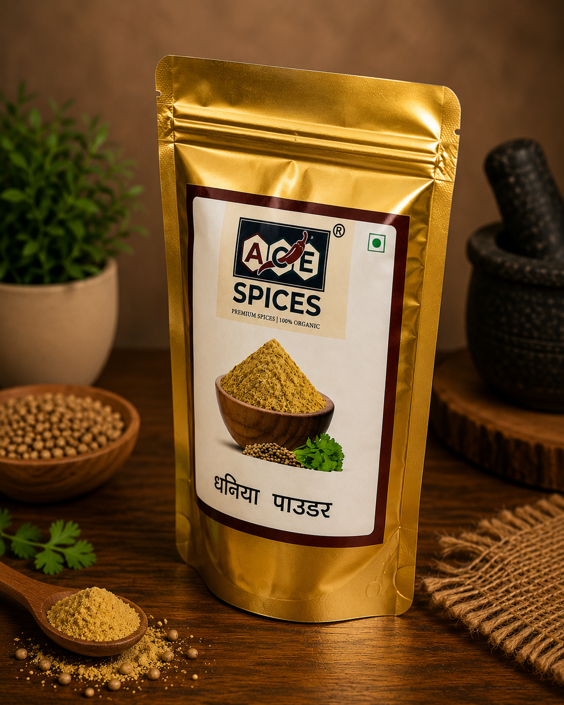 ACE Spices Coriander Powder (Dhaniya Powder) | Premium Quality | 100% Natural