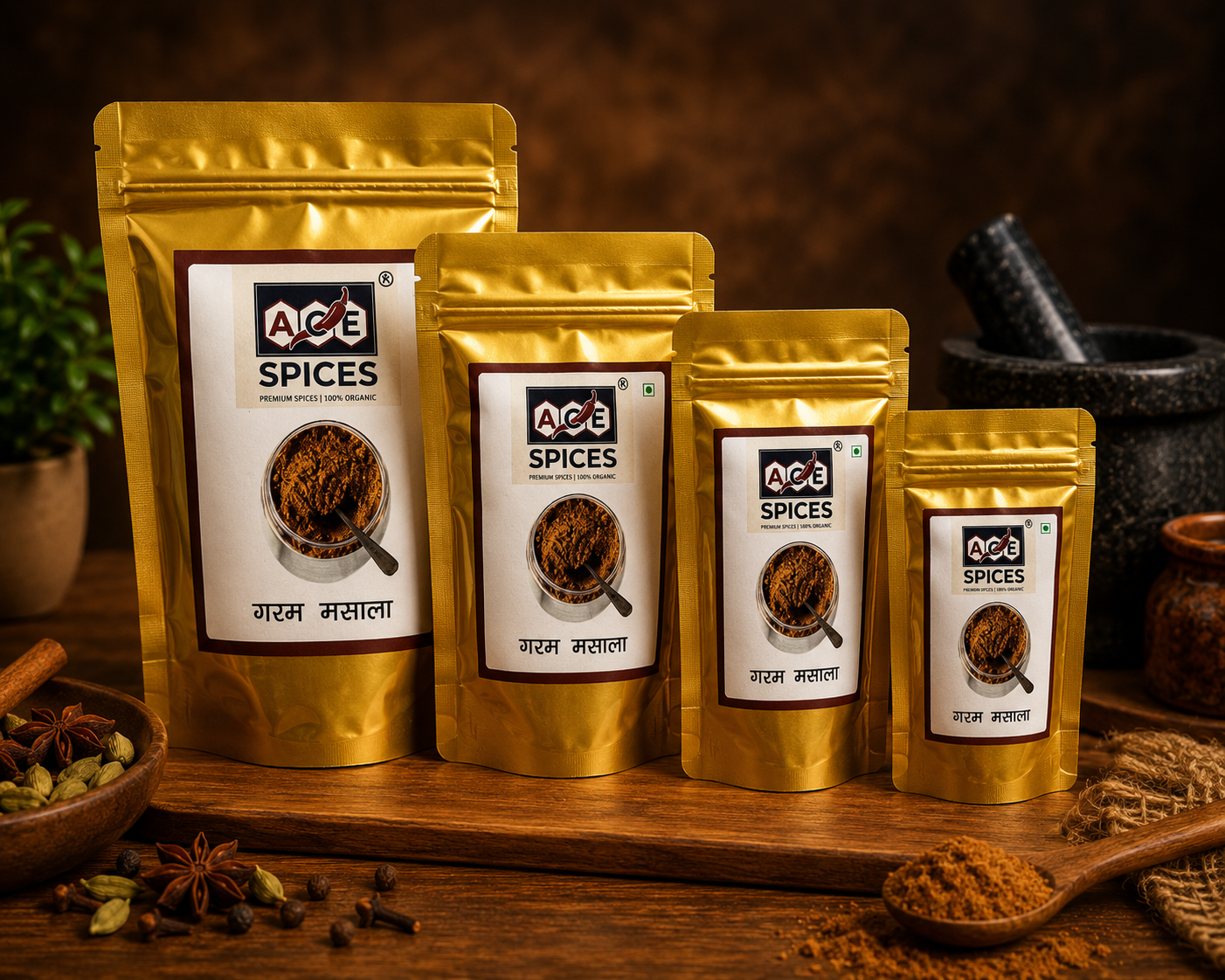 ACE Spices Garam Masala | Premium Blend of Authentic Indian Spices | Fresh & Aromatic