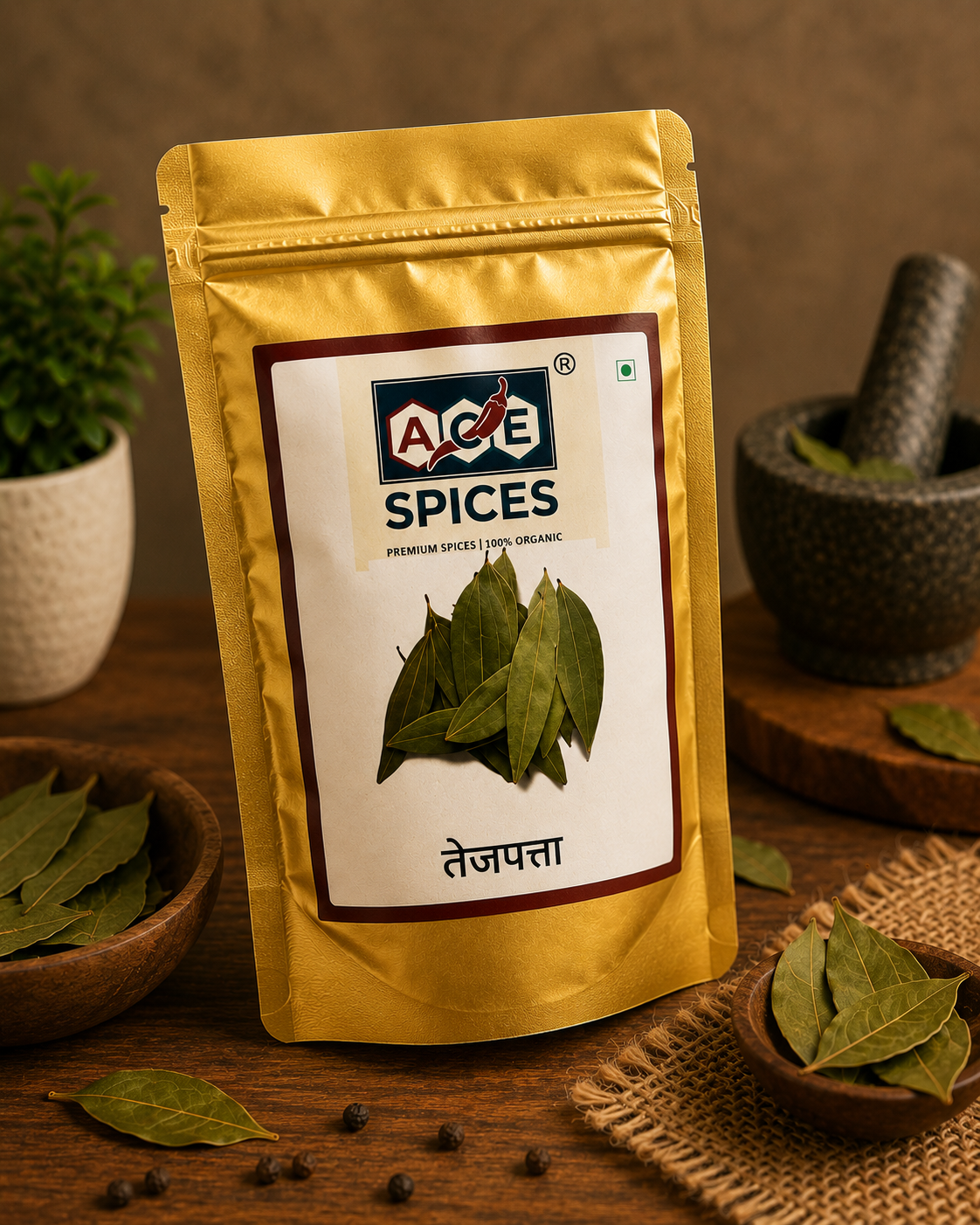 ACE Spices Bay Leaves (Tej Patta) | Premium Whole Bay Leaves | Naturally Aromatic