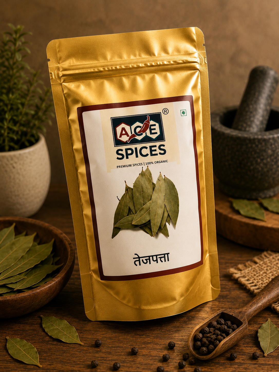 ACE Spices Bay Leaves (Tej Patta) | Premium Whole Bay Leaves | Naturally Aromatic