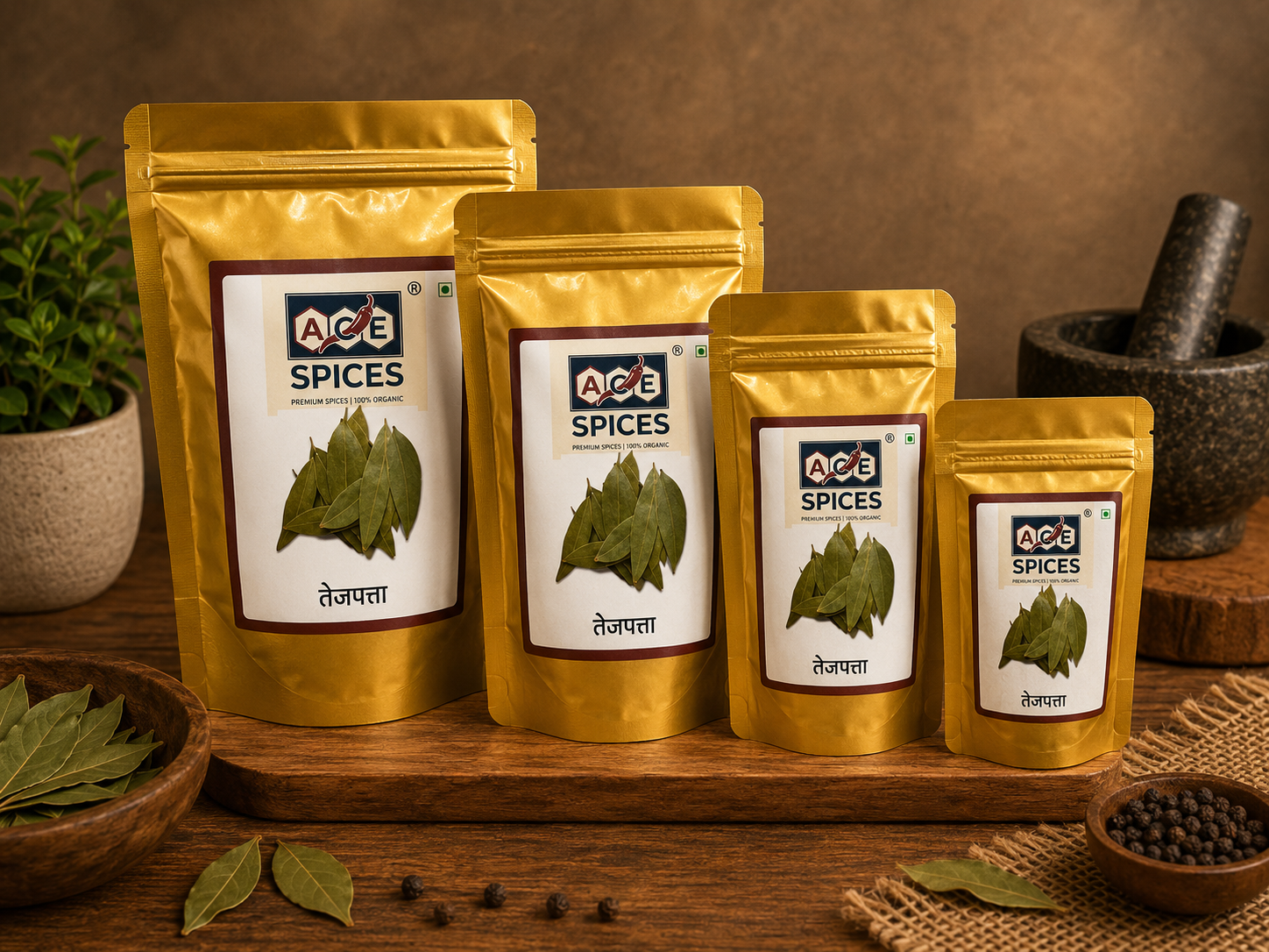 ACE Spices Bay Leaves (Tej Patta) | Premium Whole Bay Leaves | Naturally Aromatic