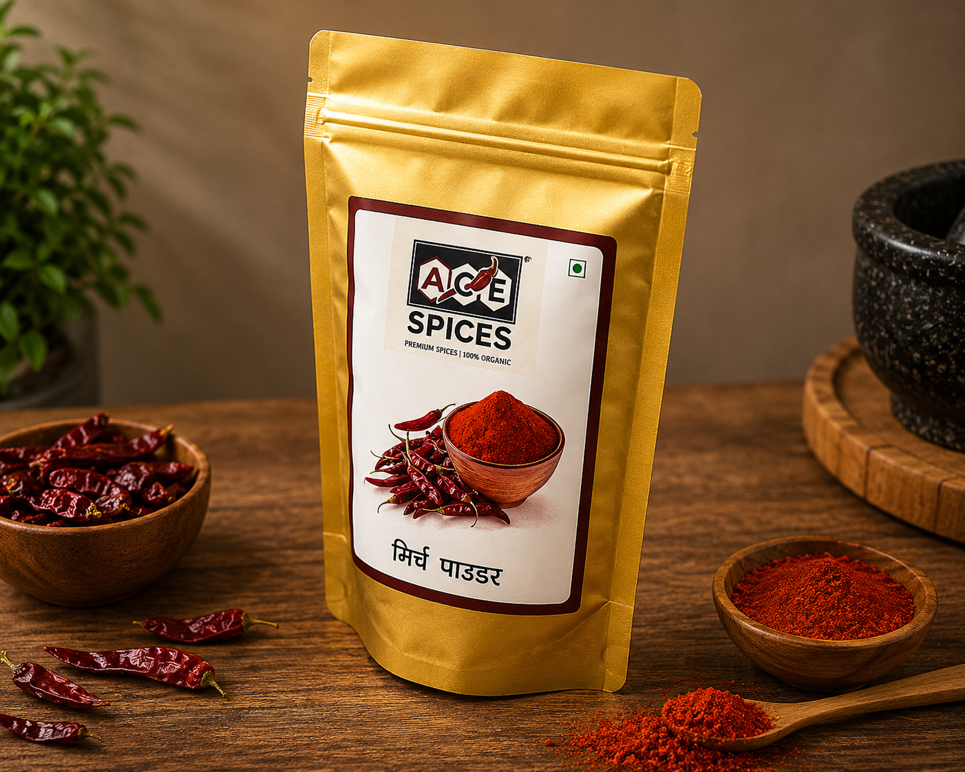 ACE Spices Red Chilli Powder (Mirch Powder) – Premium Indian Red Chilli | 100% Natural