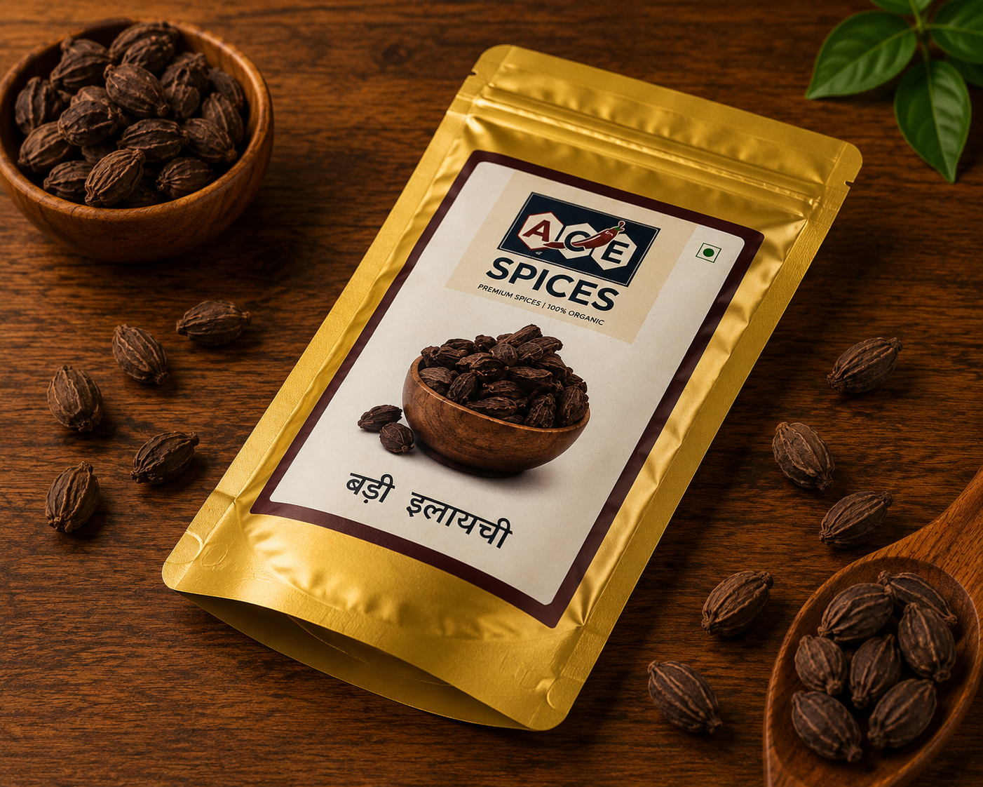 ACE Spices Black Cardamom (Badi Elaichi) – Premium Quality