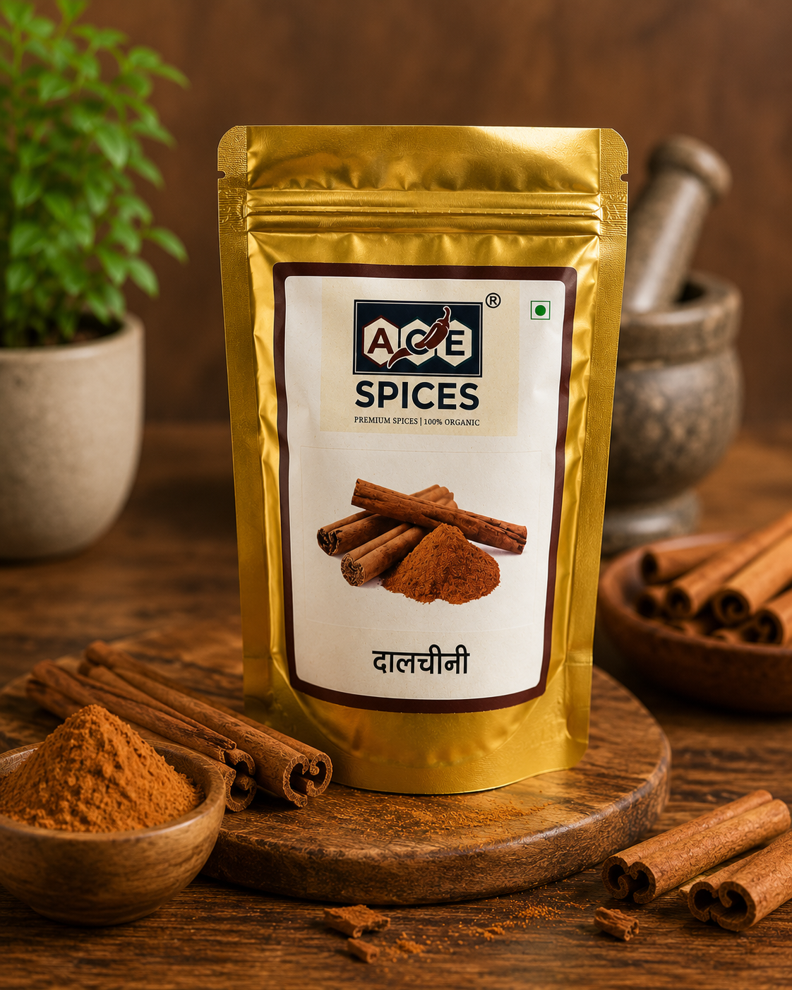 ACE Spices Dalchini (Cinnamon) – Premium Whole Cinnamon | Aromatic & Fresh | 100% Natural