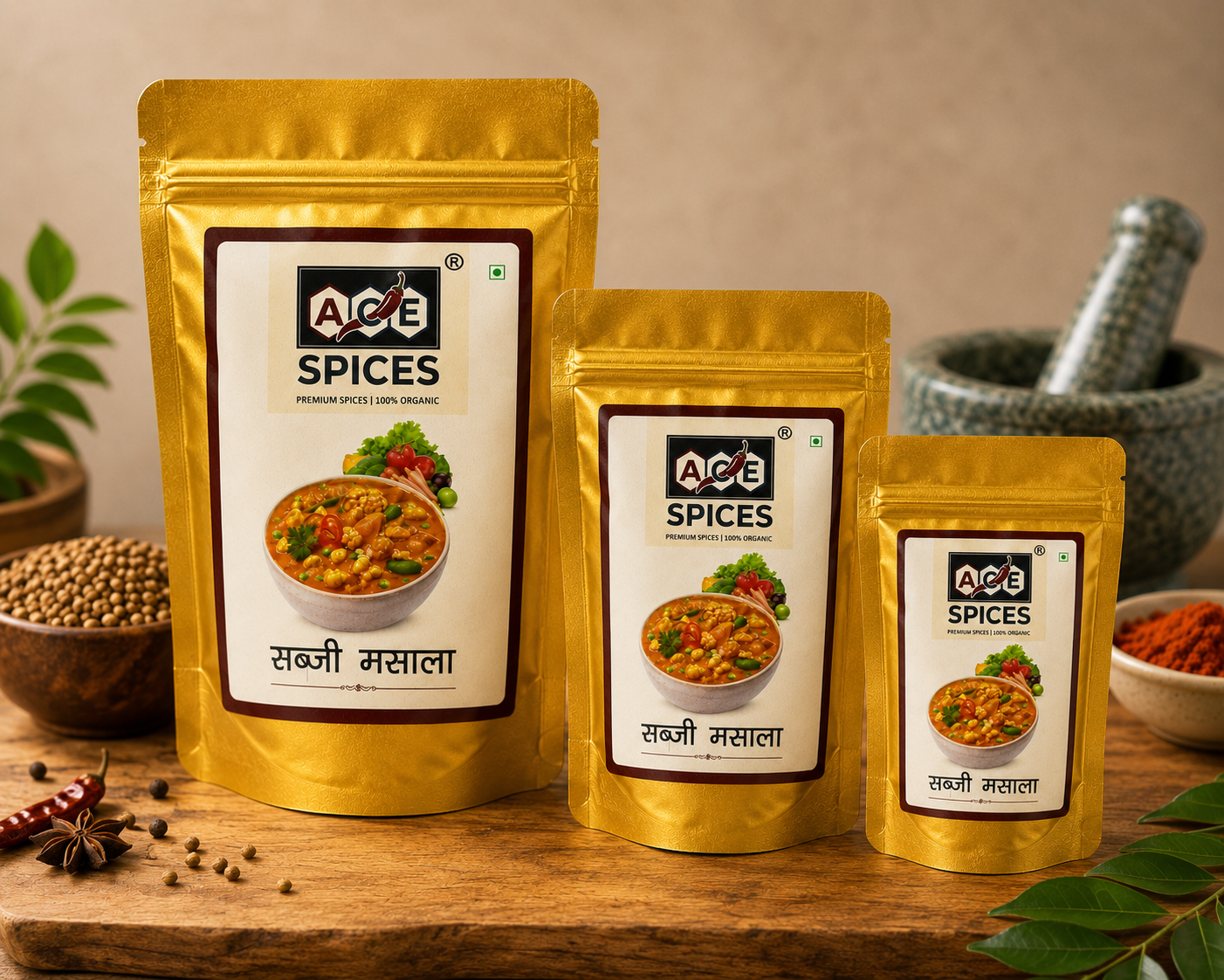 ACE Spices Sabji Masala | Premium Organic Spice Blend