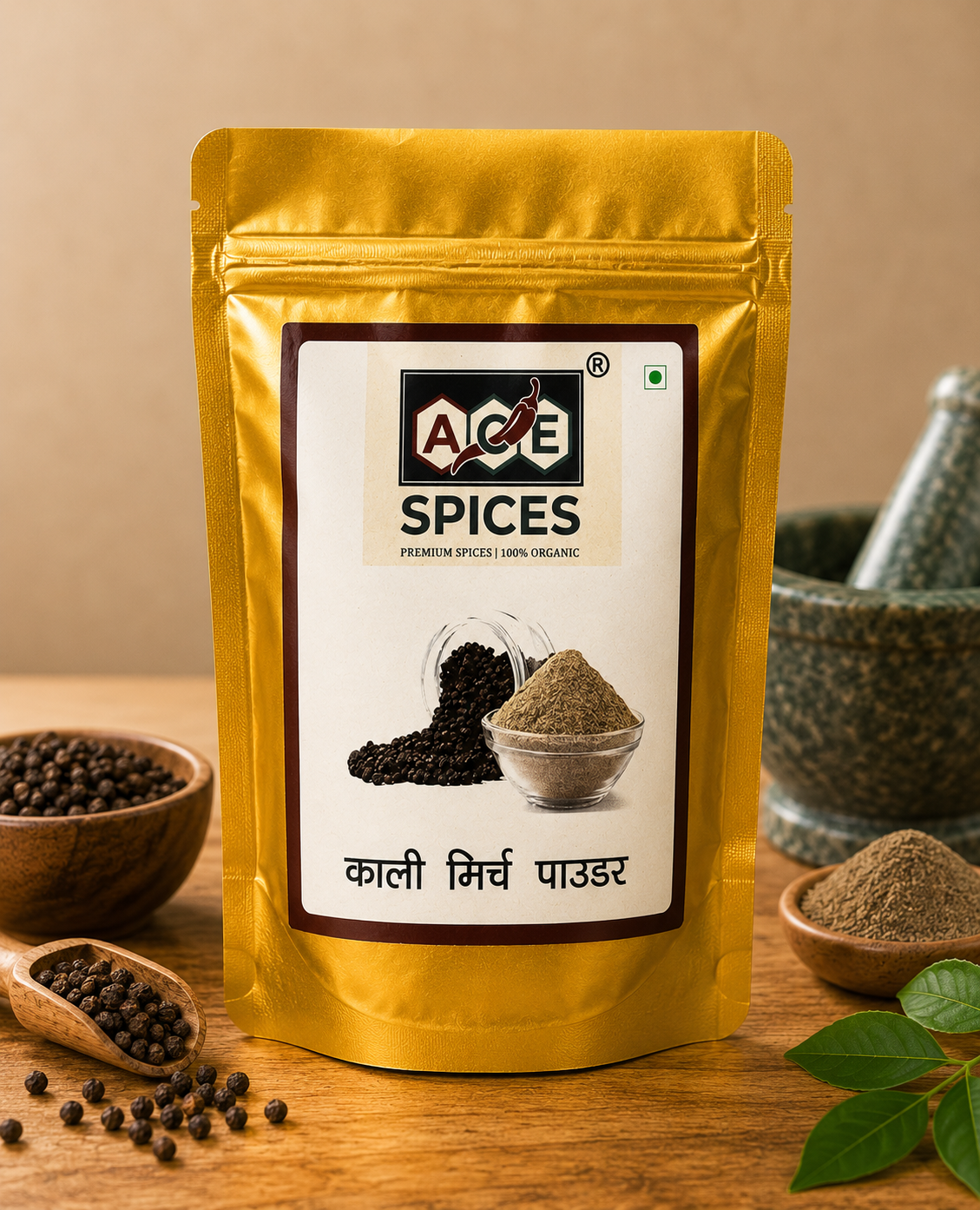 ACE Spices Kali Mirch Powder (Black Pepper Powder) – Premium Ground Black Pepper | 100% Natural