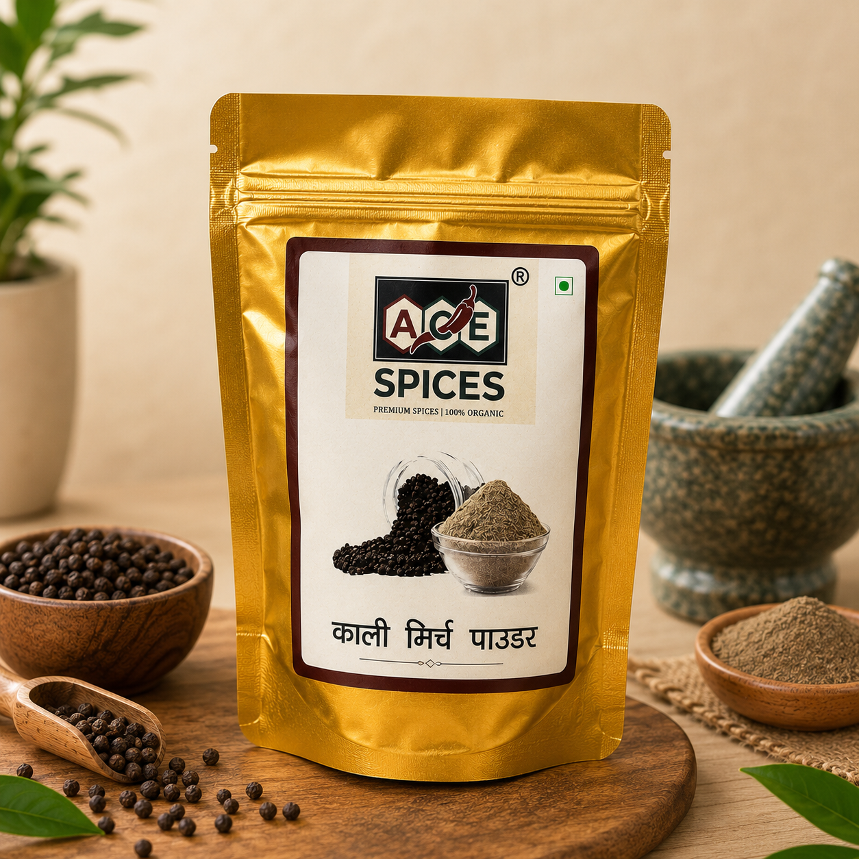 ACE Spices Kali Mirch Powder (Black Pepper Powder) – Premium Ground Black Pepper | 100% Natural