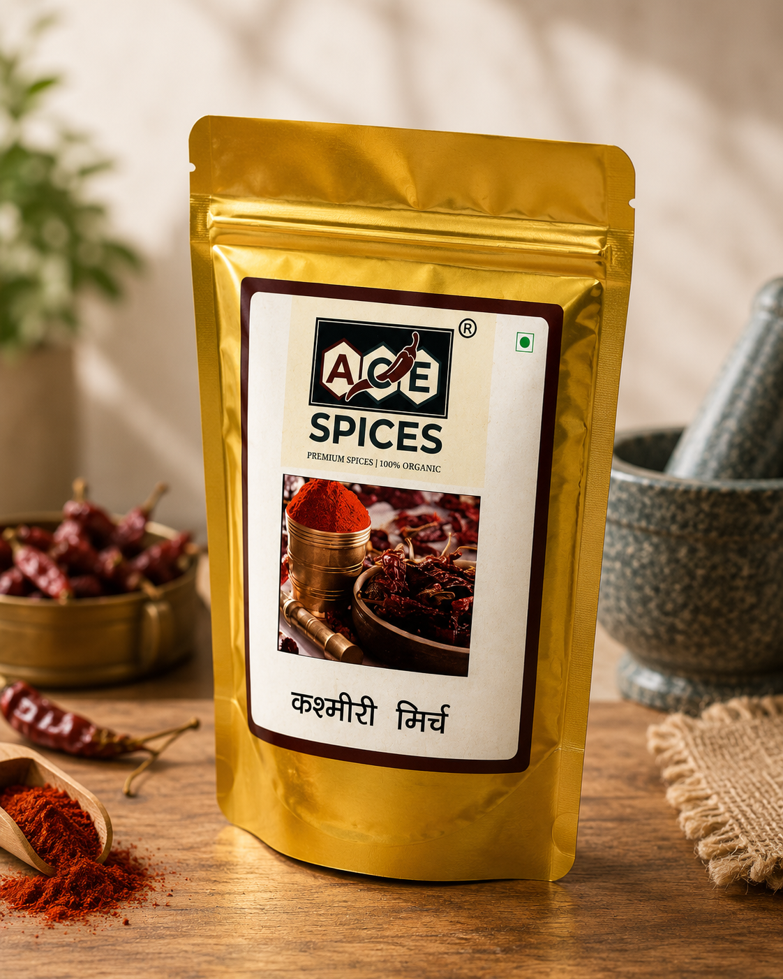 Premium Quality Kashmiri Mirch Powder | ACE Spices Red Chilli Powder