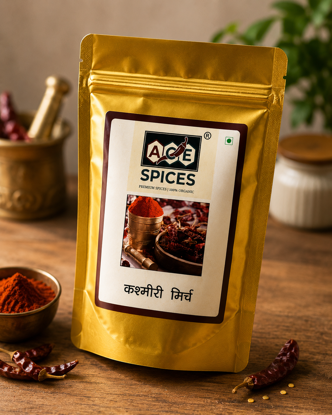 Premium Quality Kashmiri Mirch Powder | ACE Spices Red Chilli Powder