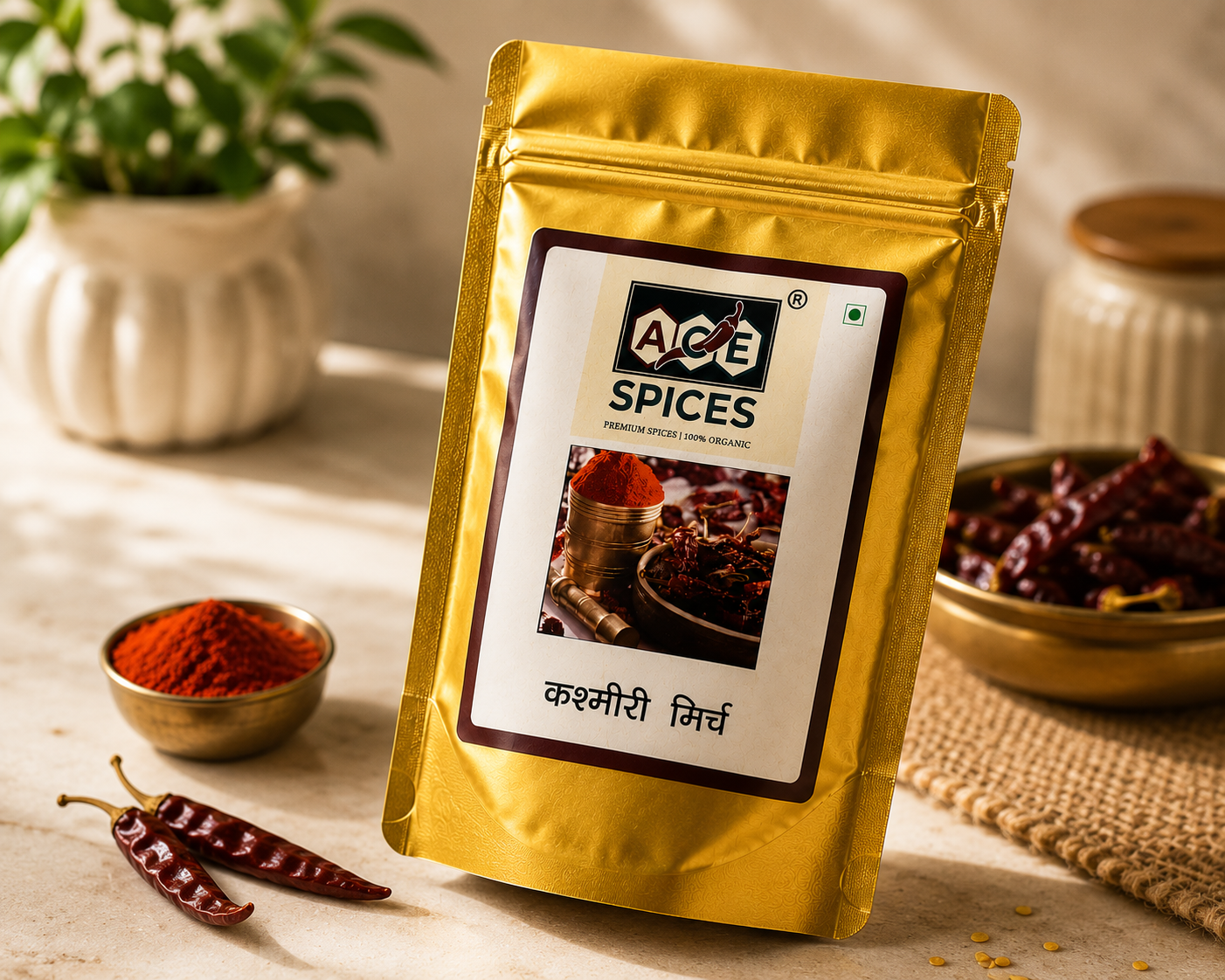 Premium Quality Kashmiri Mirch Powder | ACE Spices Red Chilli Powder