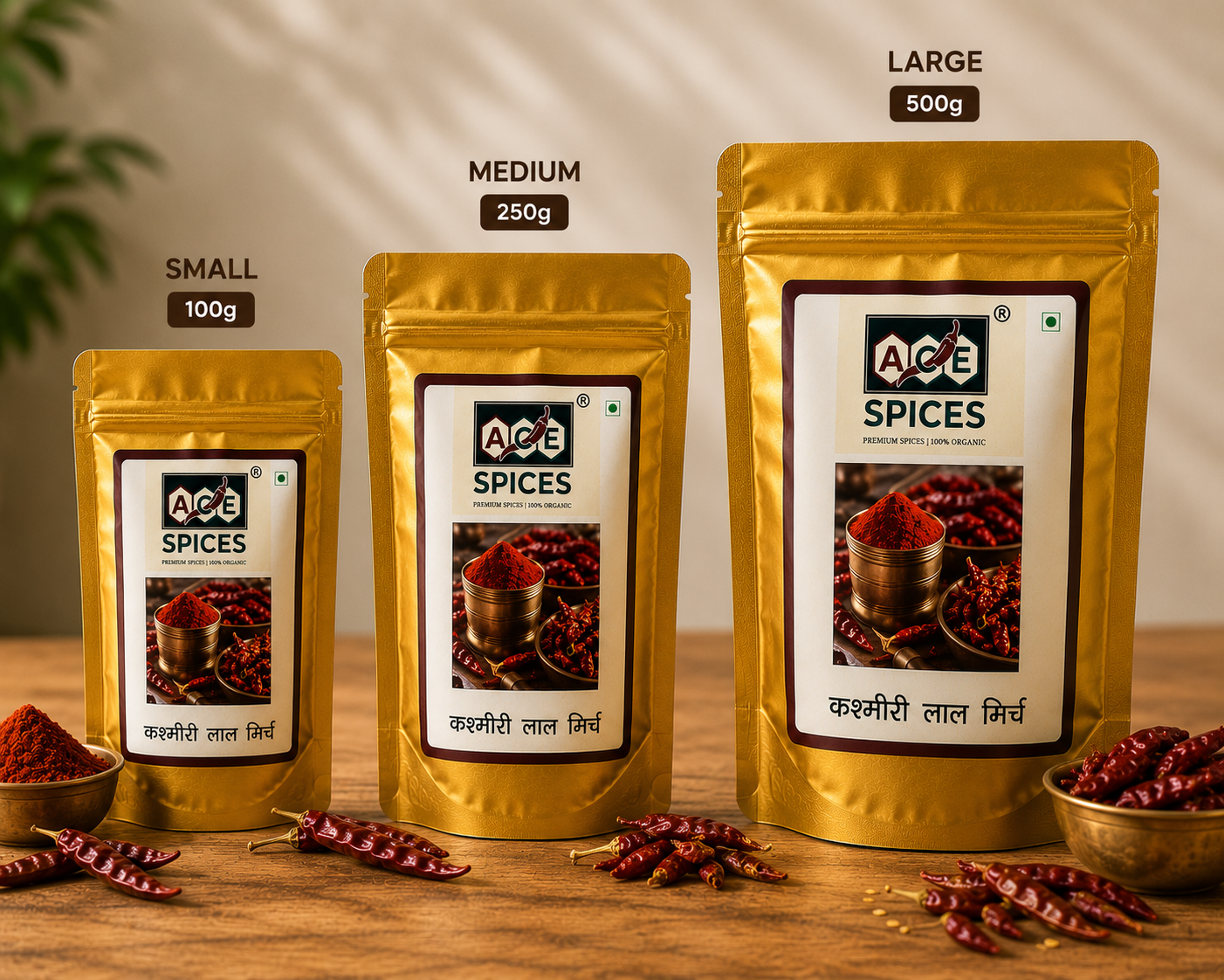 Premium Quality Kashmiri Mirch Powder | ACE Spices Red Chilli Powder