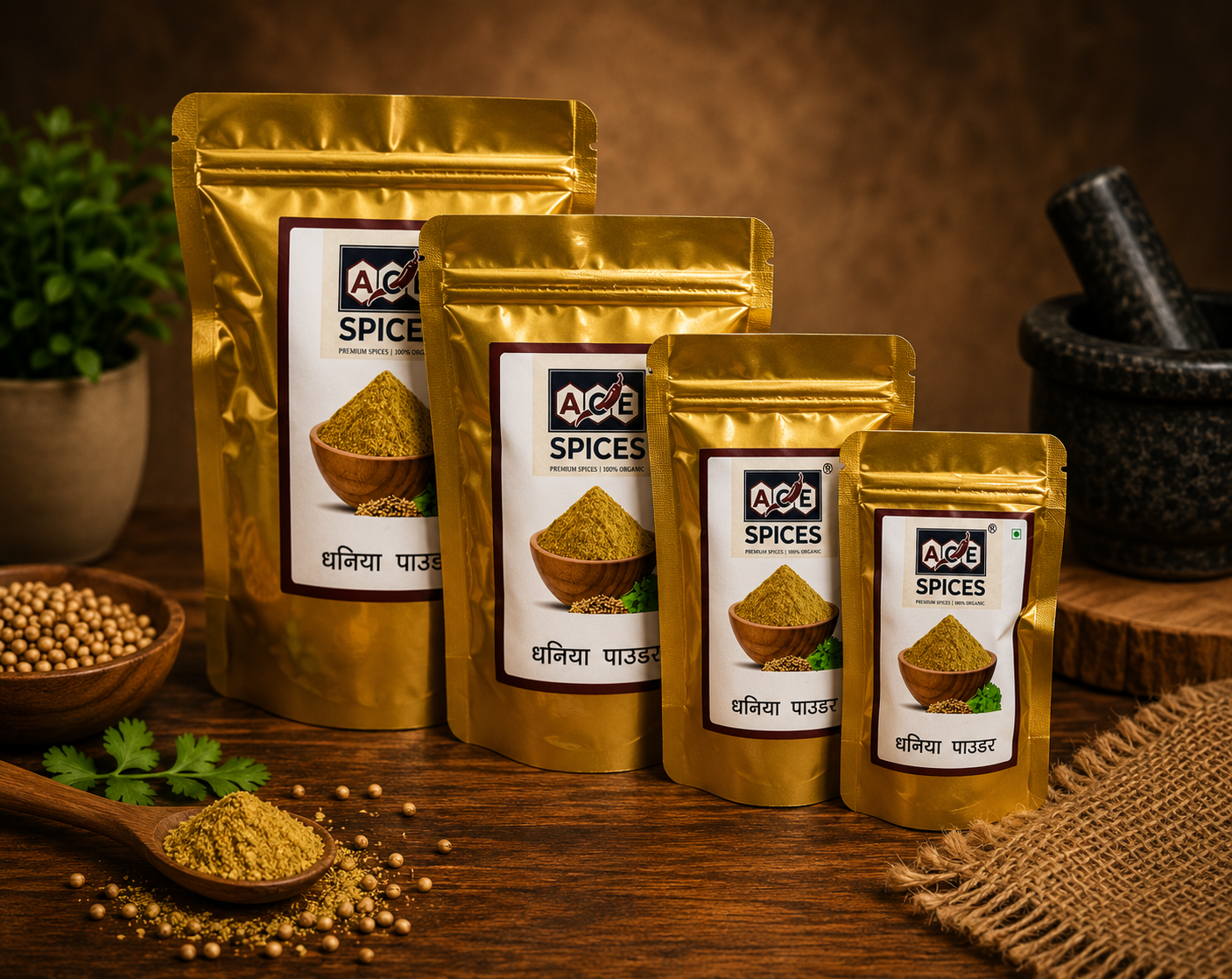 ACE Spices Coriander Powder (Dhaniya Powder) | Premium Quality | 100% Natural