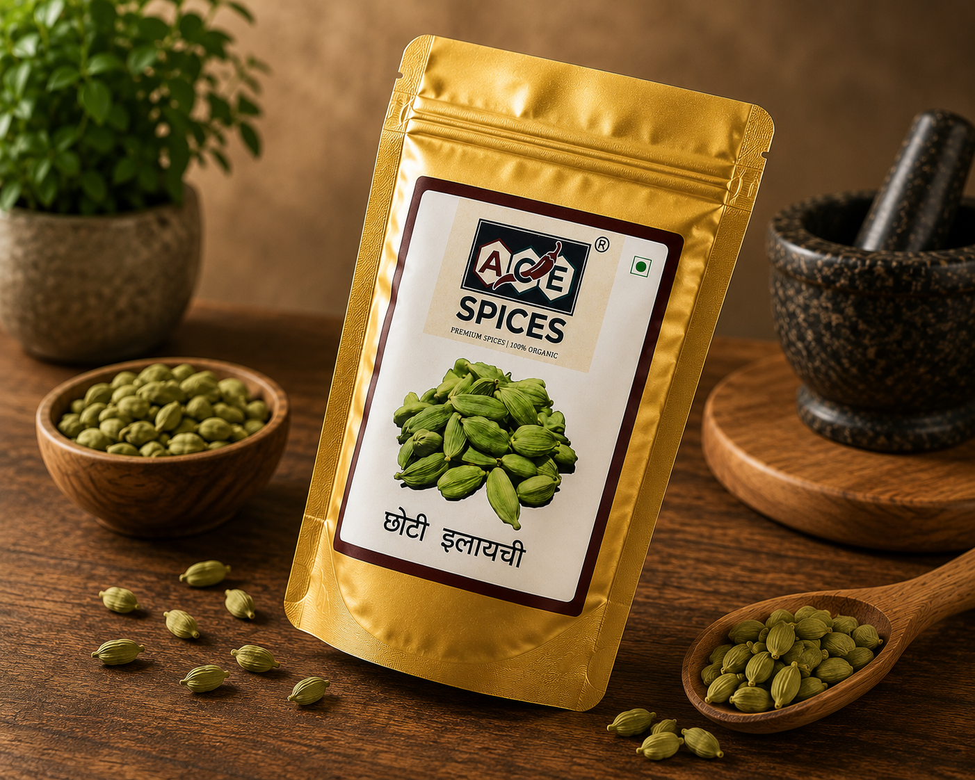 ACE Spices Premium Green Cardamom (Chhoti Elaichi)